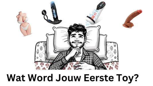man die nadenkt overzijn eerste seksspeeltje