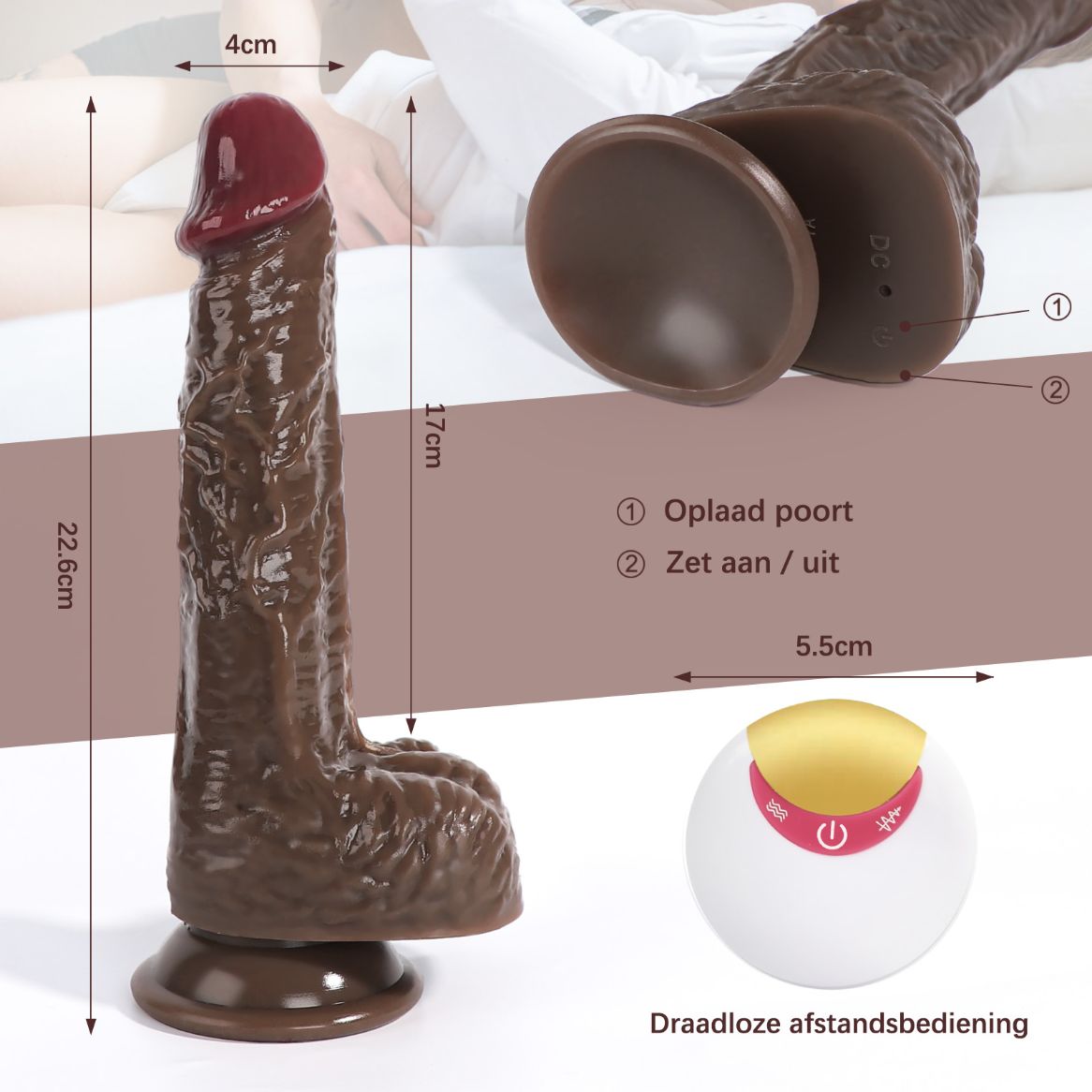 Stotende Roterende Dildo