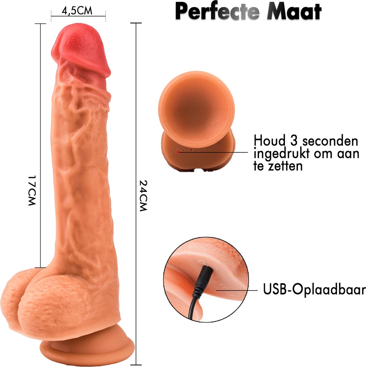 Adonis – 3 in 1 Realistische Dildo