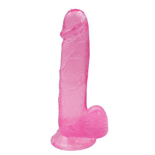 Realistische roze dildo met zuignap