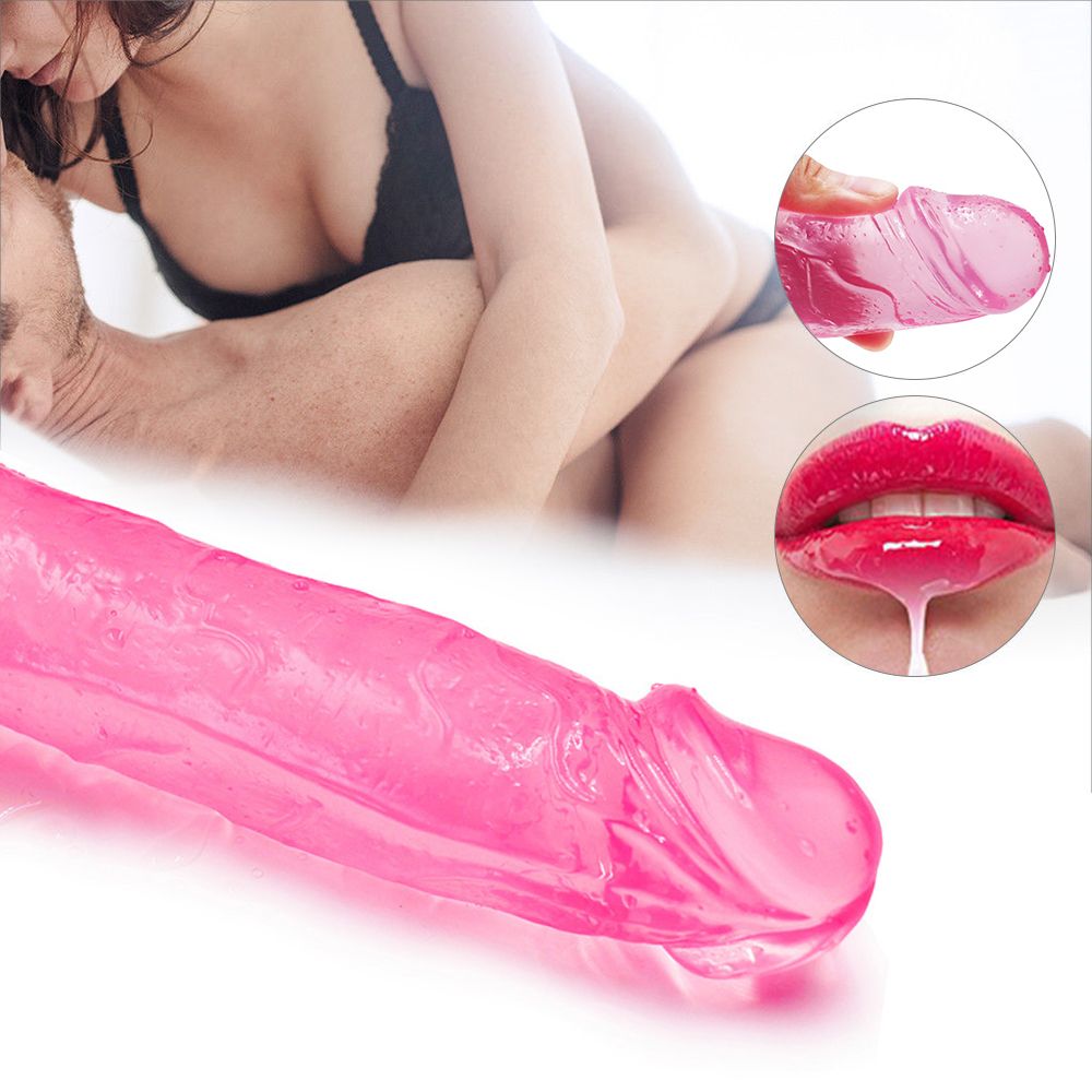 Realistische roze dildo met zuignap