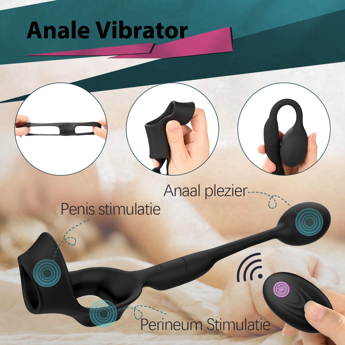 Prostaat Vibrator met Afstandsbediening