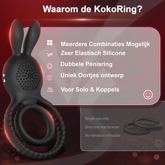 KokoRing - Penisring voor Langere, Hardere & Sterkere Erectie