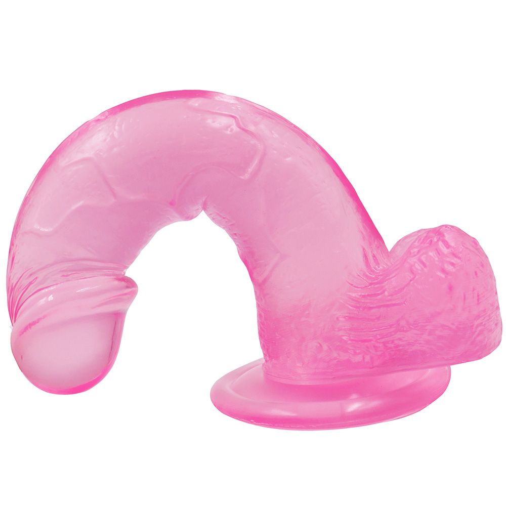 Realistische roze dildo met zuignap