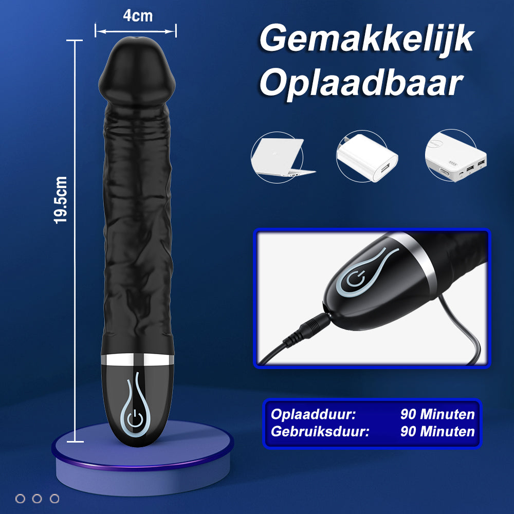 JoyStick - Krachtige G Spot Vibrator Dildo met 7 Vibratiestanden