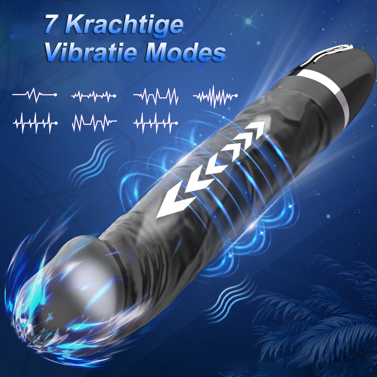 JoyStick - Krachtige G Spot Vibrator Dildo met 7 Vibratiestanden