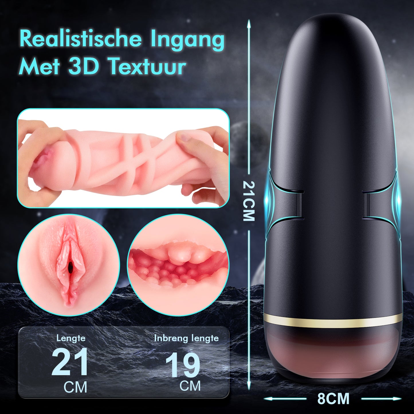 PocketParadise - Realistische Vibrerende Masturbator