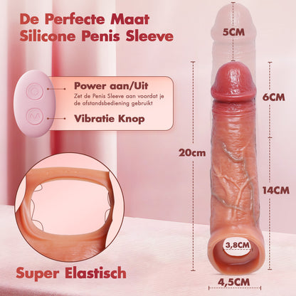 PowerRise - Penis Sleeve met Vibratie