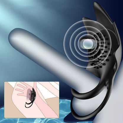 Draadloze Vibrerende Cockring  en Perineum Massager