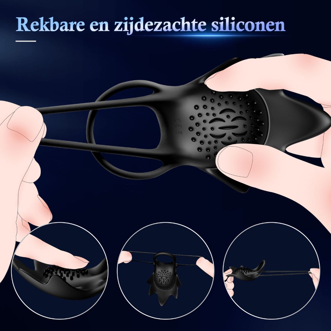 Draadloze Vibrerende Cockring  en Perineum Massager